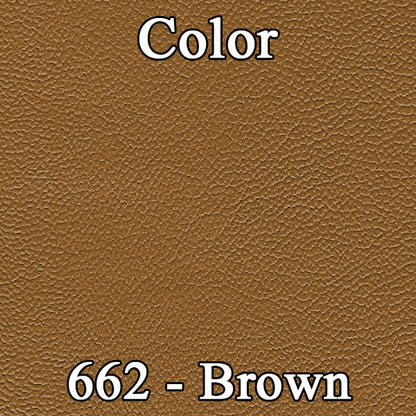 72 CHARGER "DELUXE" HARDTOP REAR UPHOLSTERY - BROWN