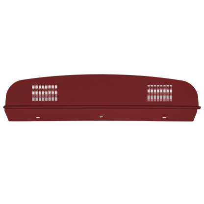 64-65 DODGE/PLYMOUTH B-BODY HARDTOP PACKAGE TRAY WITH DUAL SPEAKER CUT-OUTS - RED