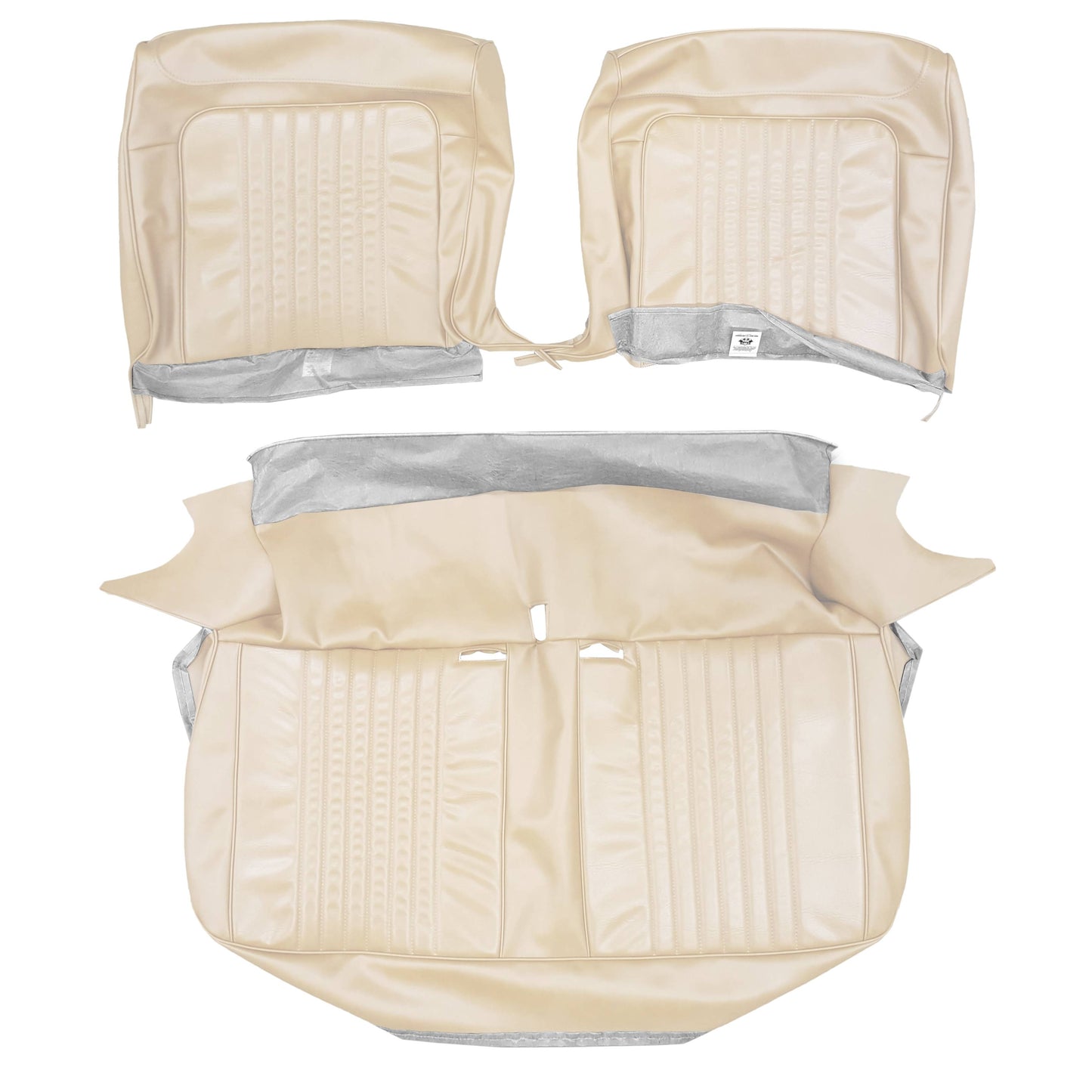72 CHEVELLE/MALIBU SPLIT BENCH UPHOLSTERY - WHITE