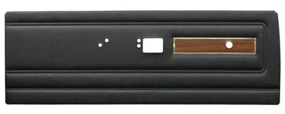71 DUSTER/DEMON "DECOR" FRONT DOOR PANELS W/ WOODGRAIN - BLACK