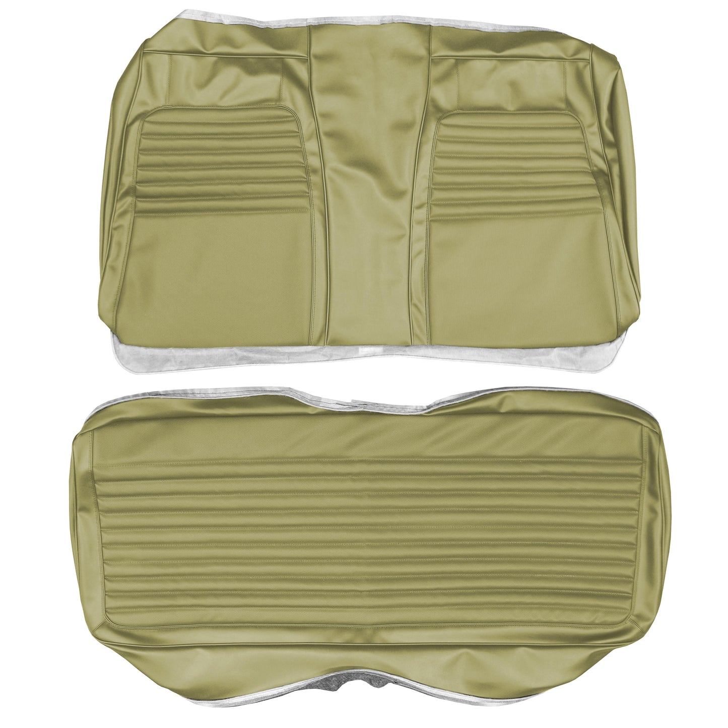 72 CHARGER "DELUXE" HARDTOP REAR UPHOLSTERY - EMBER GOLD