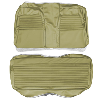 72 CHARGER "DELUXE" HARDTOP REAR UPHOLSTERY - EMBER GOLD