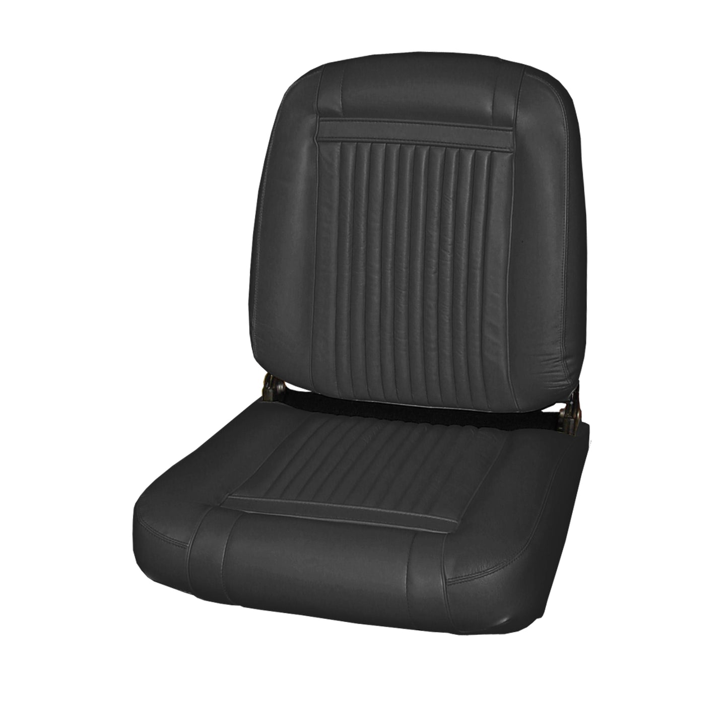 64 CHRYSLER 300/300K BUCKET LEATHER UPHOLSTERY - BLACK