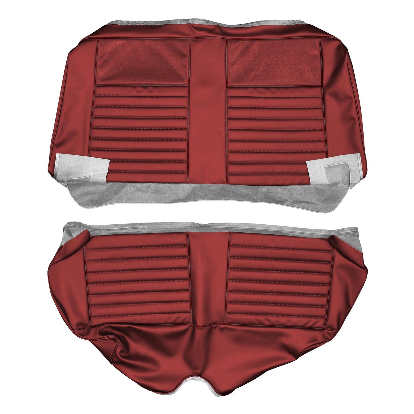 66 VALIANT SIGNET HARDTOP REAR UPHOLSTERY - RED