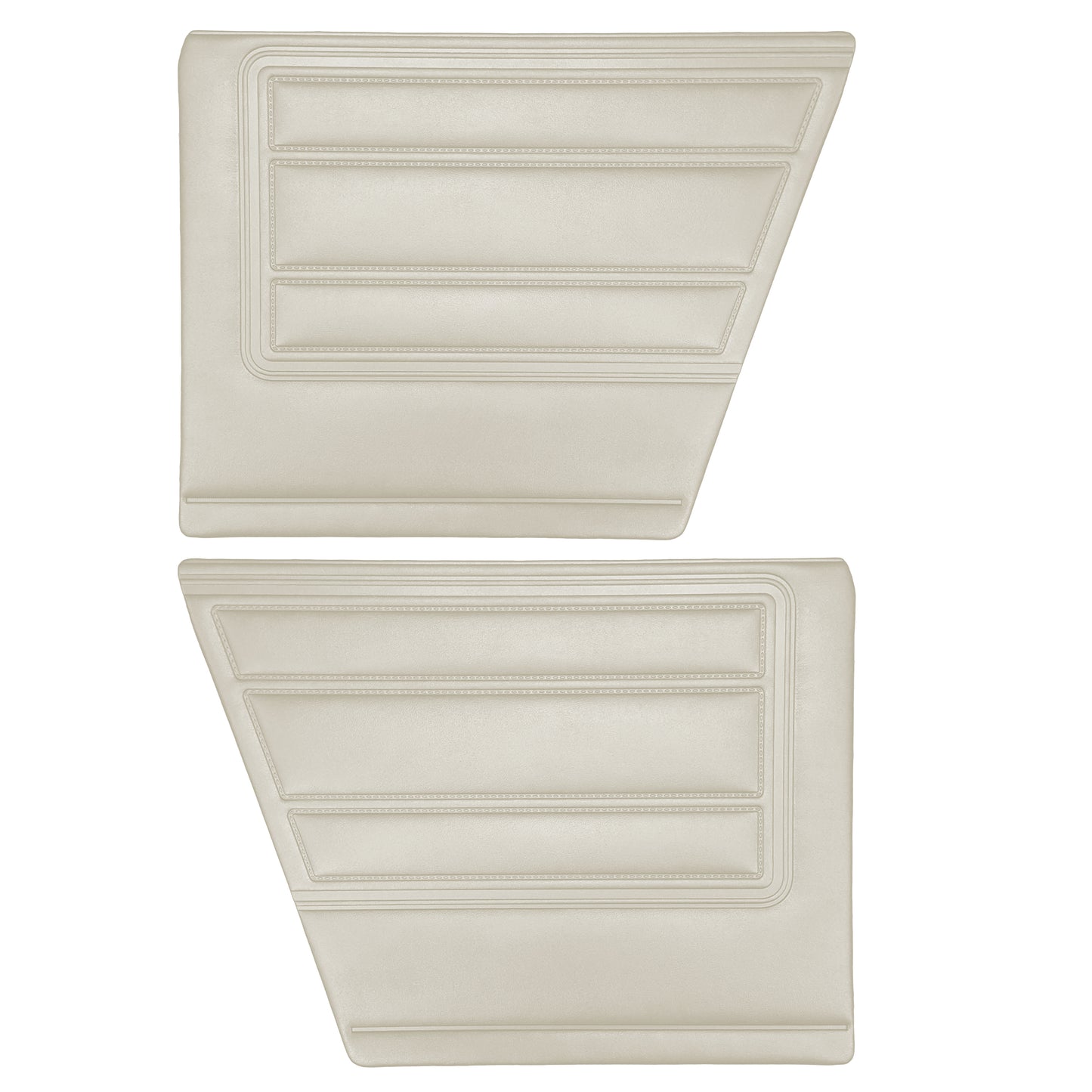 68 BARRACUDA "STANDARD" FASTBACK REAR PANELS - PEARL WHITE