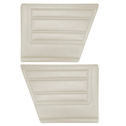 68 BARRACUDA "STANDARD" FASTBACK REAR PANELS - PEARL WHITE