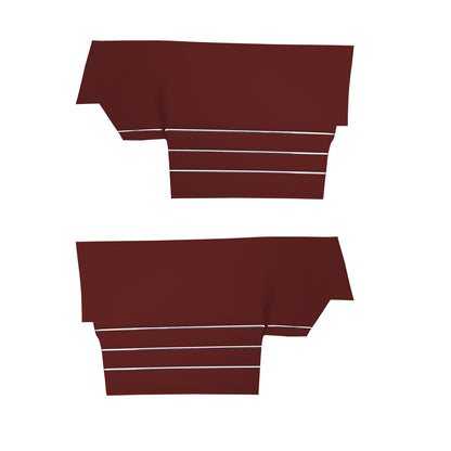 68 SKYLARK/GS "DELUXE" CONVERTIBLE REAR PANELS (UNASSEMBLED) - RED