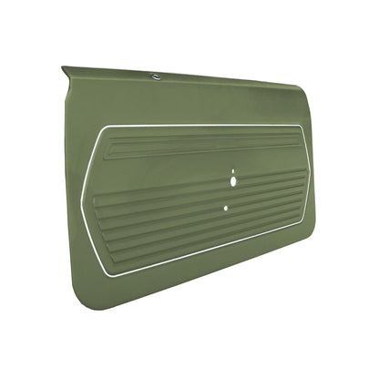69 CAMARO "STANDARD" FRONT DOOR PANELS (PRE-ASSEMBLED) - LIGHT GREEN
