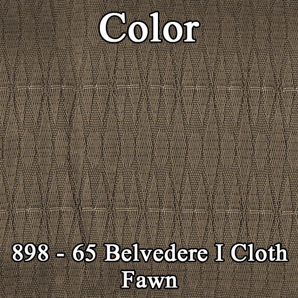 65 BELVEDERE I SPLIT BENCH CLOTH UPHOLSTERY - SRM FAWN CLOTH/FAWN TAN