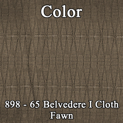 65 BELVEDERE I SPLIT BENCH CLOTH UPHOLSTERY - SRM FAWN CLOTH/FAWN TAN