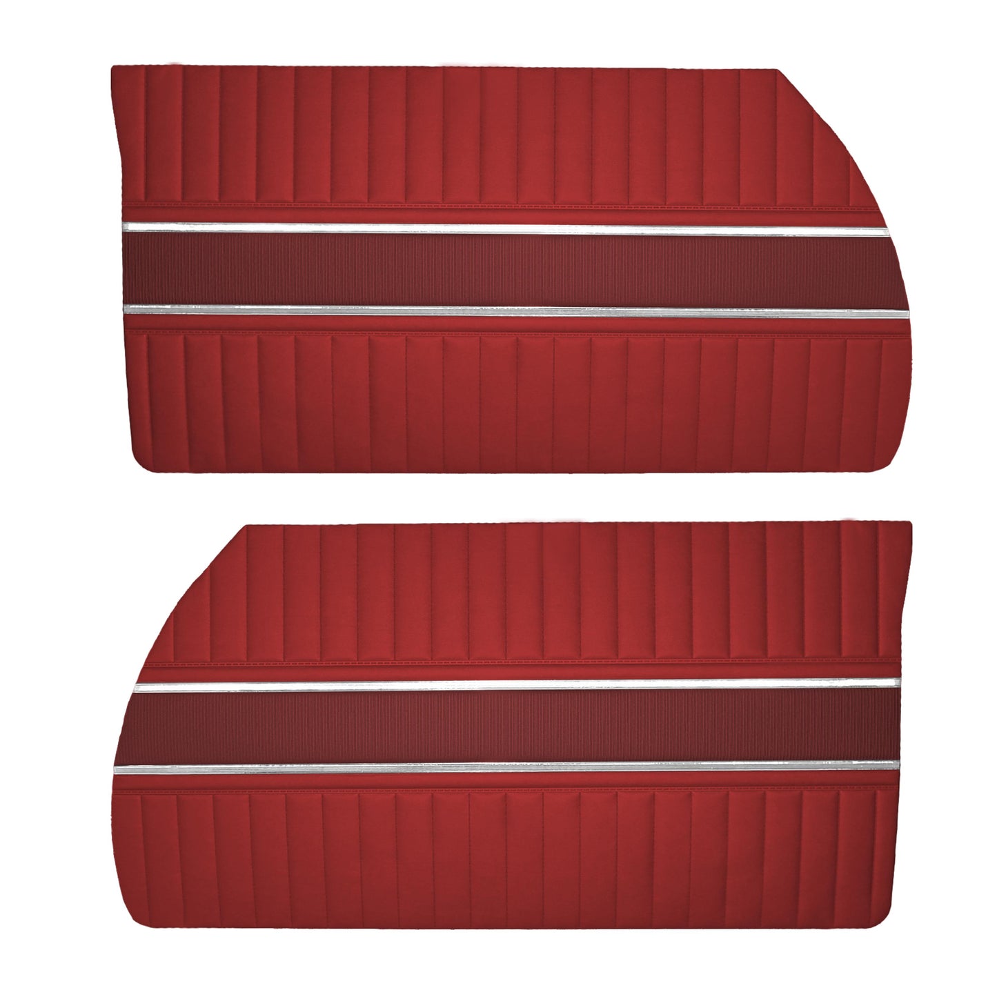 65 CORONET 440 FRONT DOOR PANELS (UNASSEMBLED) - MAROON/RED