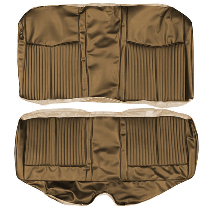 70 DUSTER "CUSTOM" REAR UPHOLSTERY - BROWN
