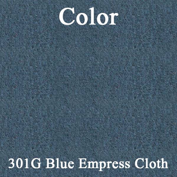 76 CAMARO "DELUXE CLOTH" DOOR PANELS (UNASSEMBLED) - SRM BLUE EMPRESS CLOTH/SRM BLUE