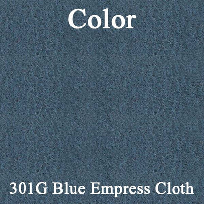 76 CAMARO "DELUXE CLOTH" DOOR PANELS (UNASSEMBLED) - SRM BLUE EMPRESS CLOTH/SRM BLUE