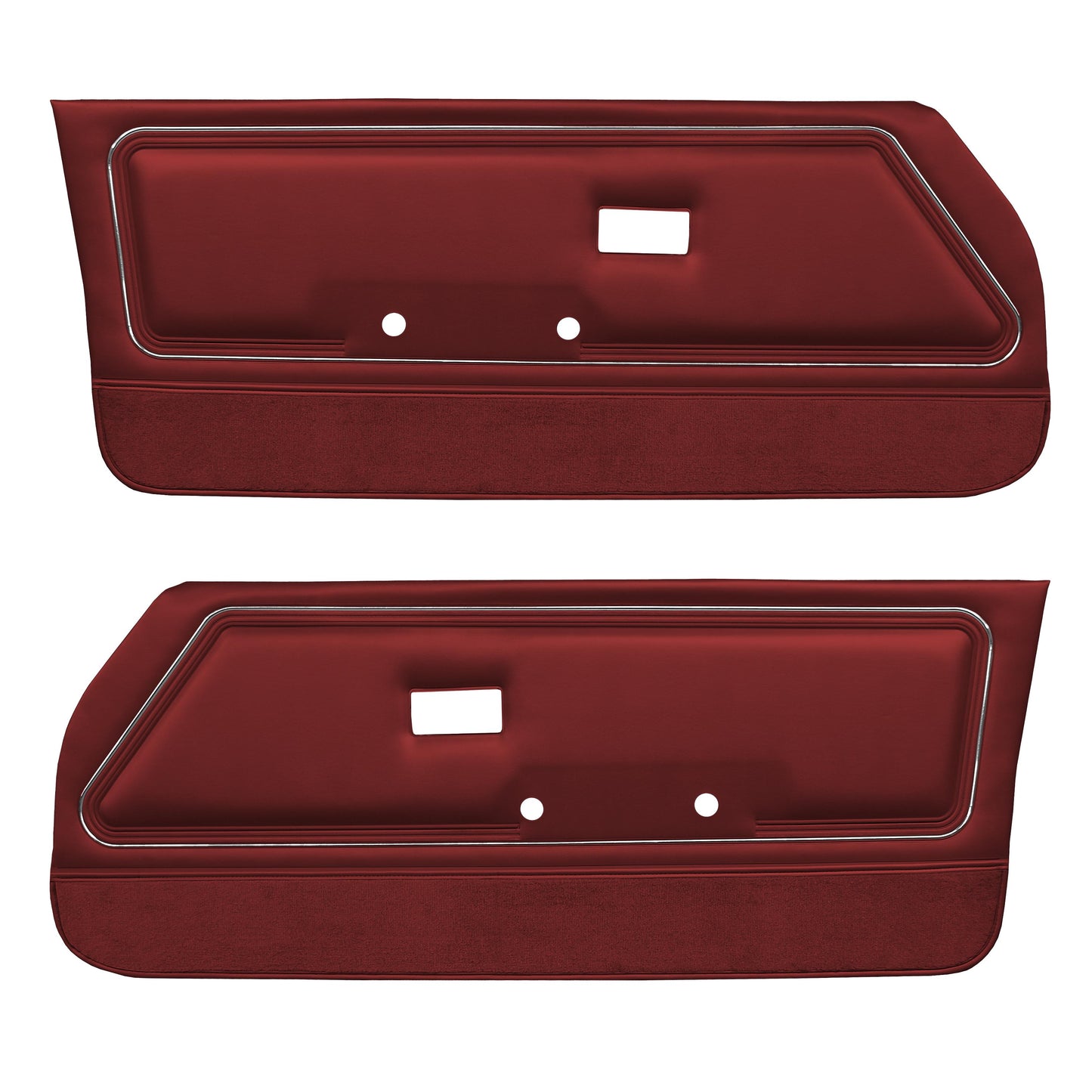 78-80 FIREBIRD/TRANS AM "DELUXE" DOOR PANELS (UNASSEMBLED) - CARMINE