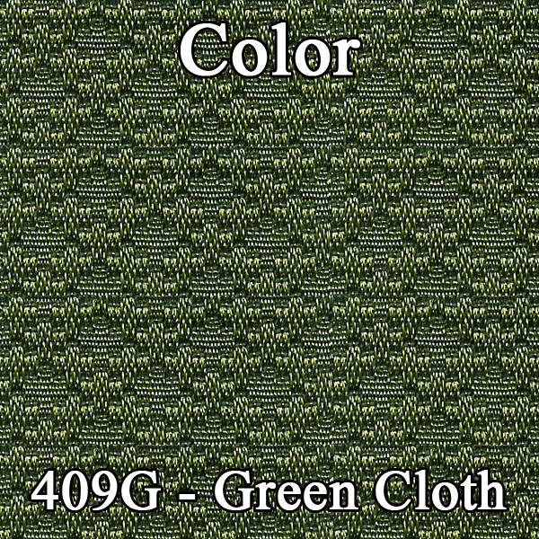71 MALIBU HARDTOP REAR CLOTH UPHOLSTERY - SRM JADE GREEN CLOTH/JADE GREEN