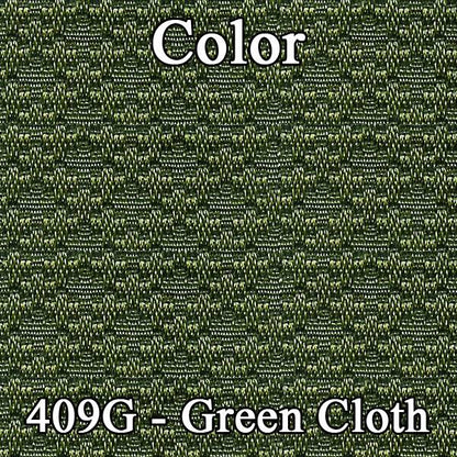 71 MALIBU HARDTOP REAR CLOTH UPHOLSTERY - SRM JADE GREEN CLOTH/JADE GREEN