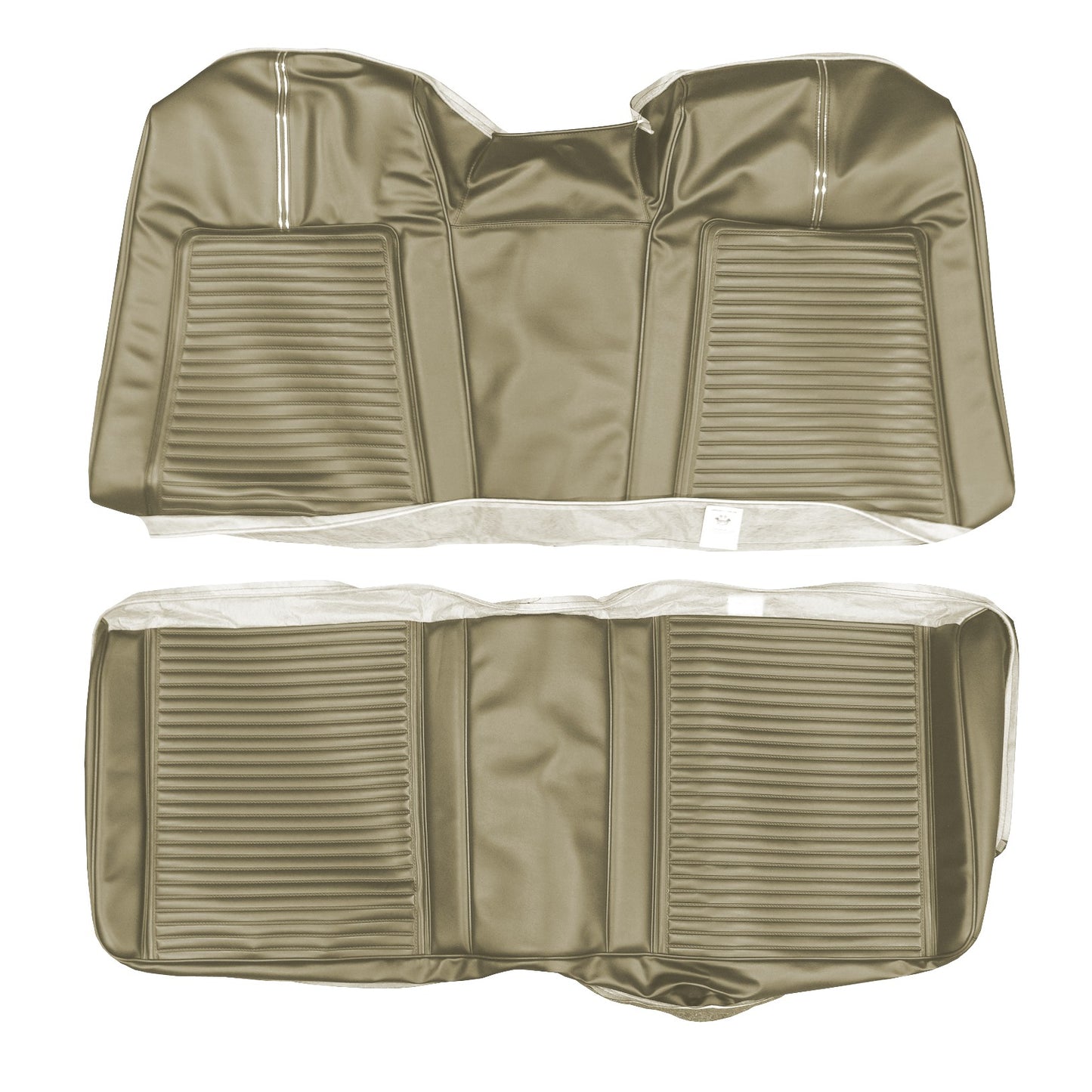 66 SPORT FURY HARDTOP REAR UPHOLSTERY - CITRON