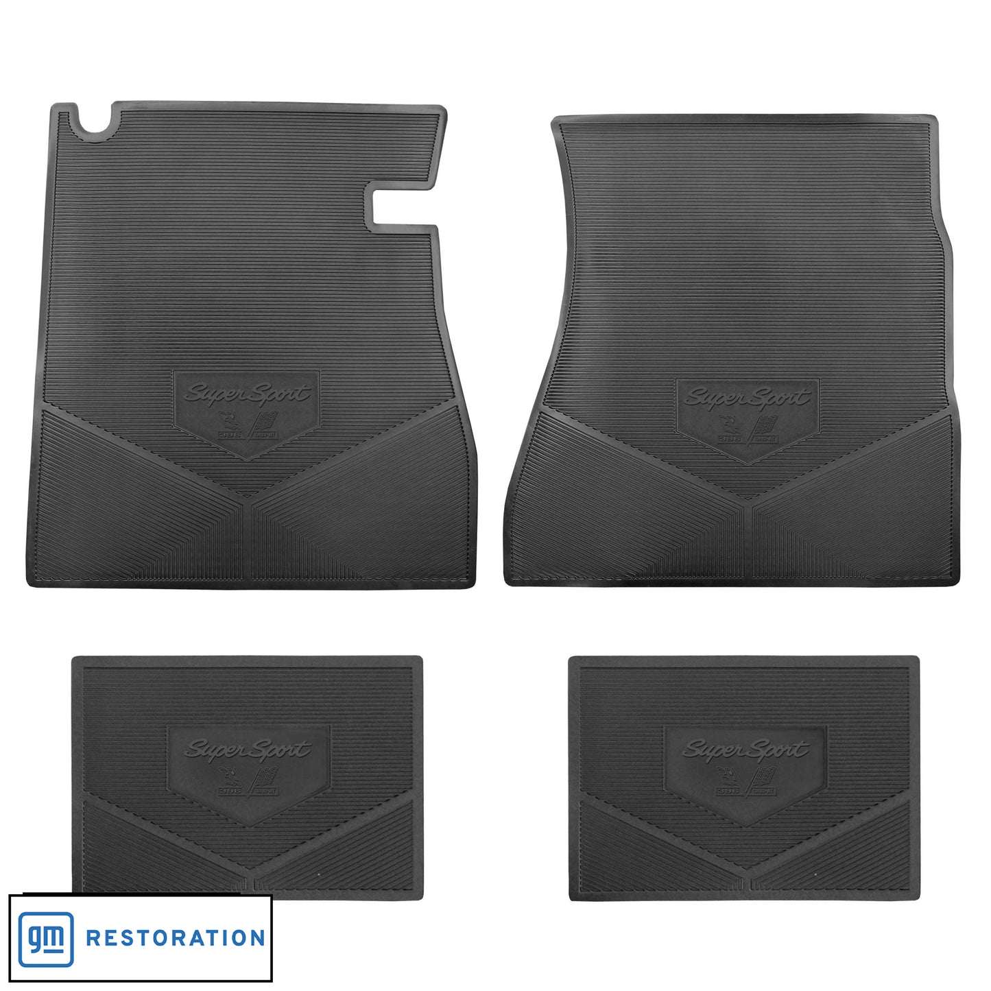 65/66 IMPALA SS WITH 396 FLAG VINYL FLOORMATS - BRIGHT RED