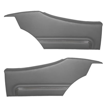 72 GTO/LEMANS SPORT HARDTOP REAR PANELS (PRE-ASSEMBLED) - PEWTER