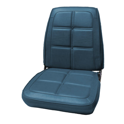 69 CHARGER/DAYTONA BUCKET SEAT UPHOLSTERY - BLUE