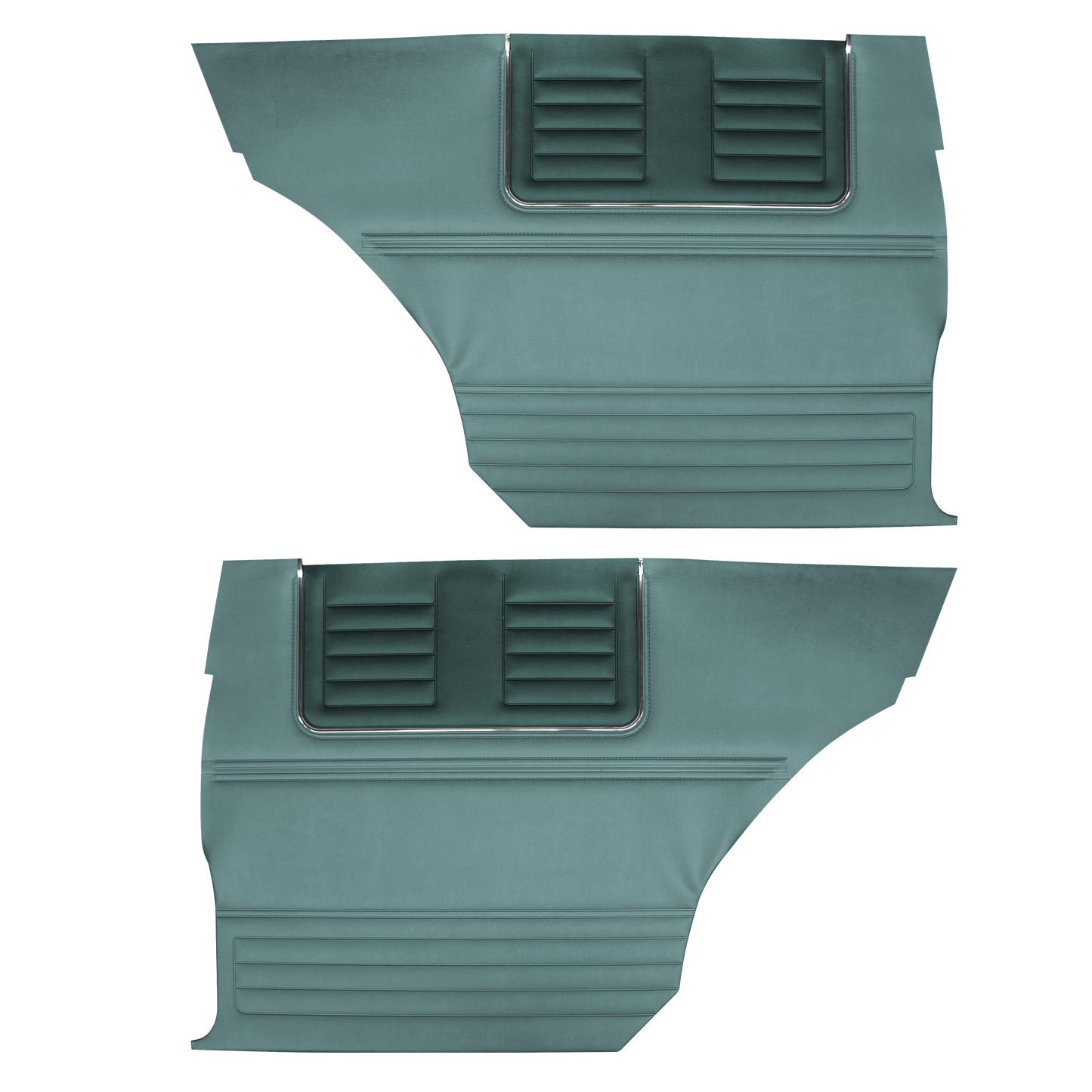 65 BELVEDERE II HARDTOP REAR PANELS - DARK TURQUOISE/LIGHT TURQUOISE