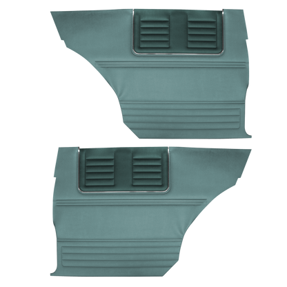 65 BELVEDERE II HARDTOP REAR PANELS - DARK TURQUOISE/LIGHT TURQUOISE