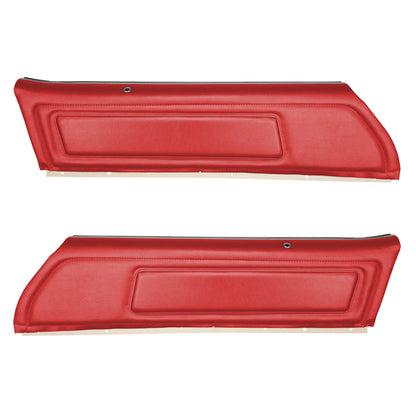 74 FIREBIRD/TRANS AM "DELUXE" UPPER DOOR PANELS (PRE-ASSEMBLED) - RED