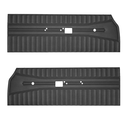 68 CORONET 440/SUPERBEE FRONT DOOR PANELS - BLACK