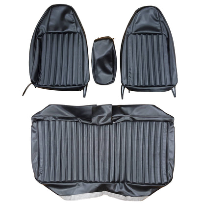 74-75 DART SPORT/DUSTER SPLIT BENCH W/ C.A.R. UPHOLSTERY -  BLACK
