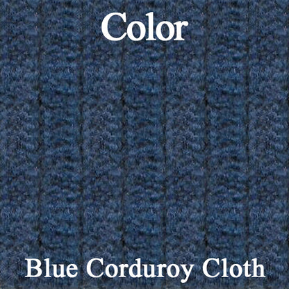 71 JAVELIN/AMX BUCKET SEAT CLOTH UPHOLSTERY - SRM BLUE CORDUROY/BLUE