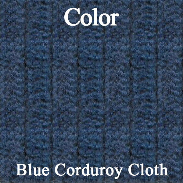72 JAVELIN/AMX BUCKET SEAT CLOTH UPHOLSTERY - SRM BLUE CORDUROY/SRM BLUE