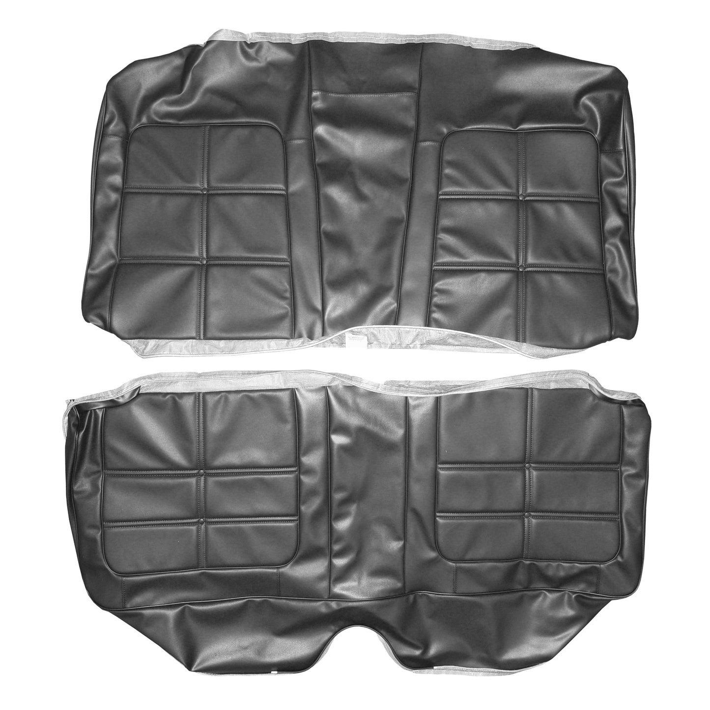69 CHARGER SE HARDTOP REAR UPHOLSTERY - BLACK