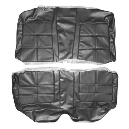 69 CHARGER SE HARDTOP REAR UPHOLSTERY - BLACK