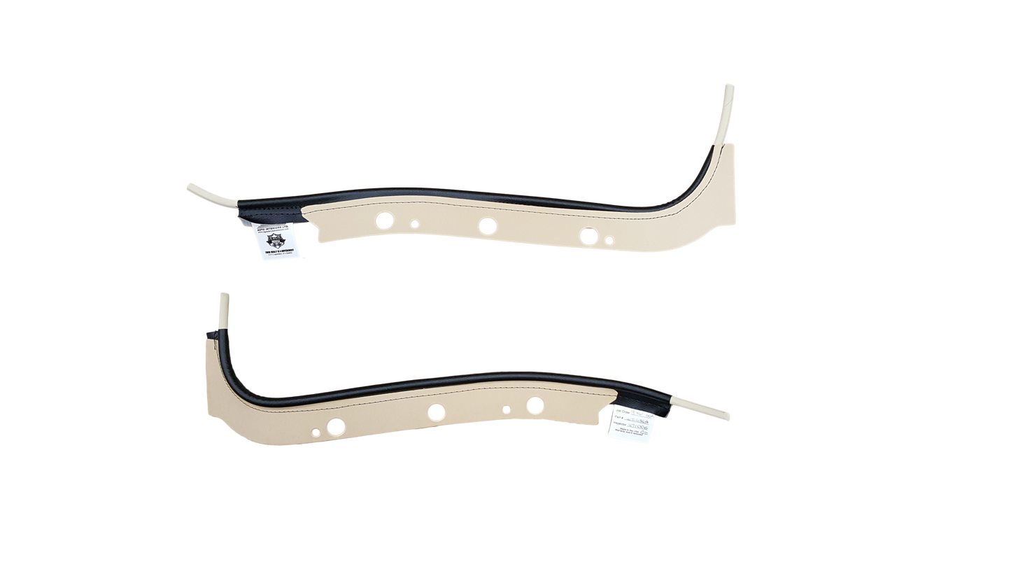 68-69 GM A-BODY COUPE DOOR JAMB WINDLACE - BLACK