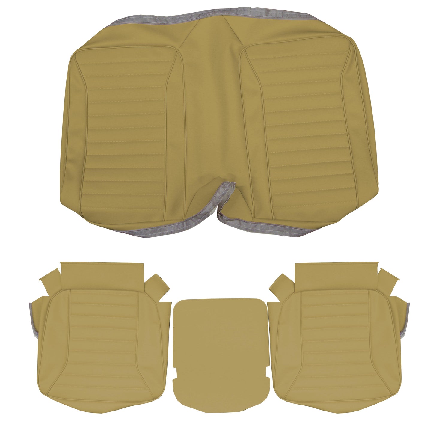 74 FIREBIRD/TRANS AM "STANDARD" HARDTOP REAR UPHOLSTERY - SADDLE