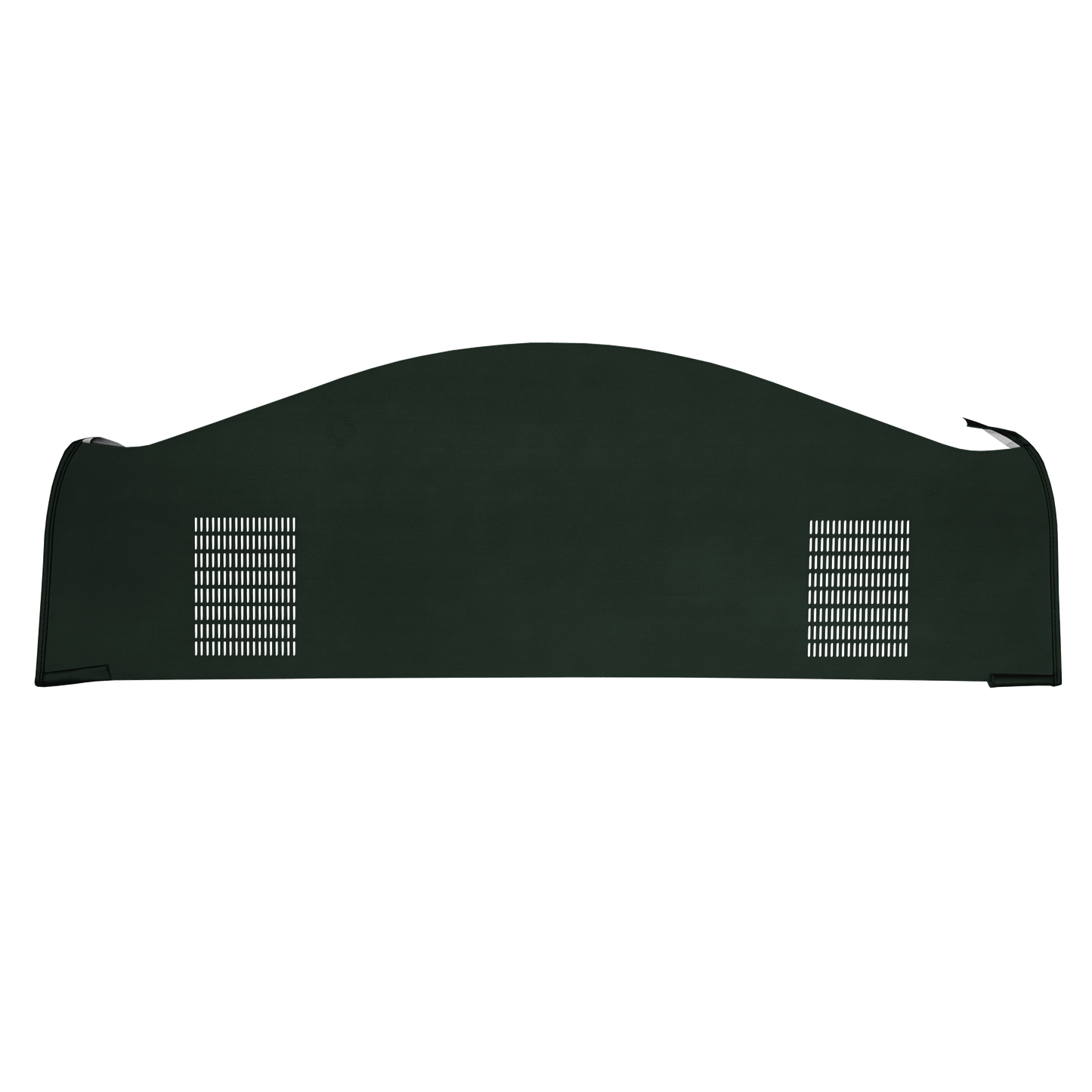 68 DODGE/PLYMOUTH B-BODY HARDTOP (NOT CHARGER) PACKAGE TRAY WITH SAME DIRECTION SPEAKER CUT-OUTS - GREEN