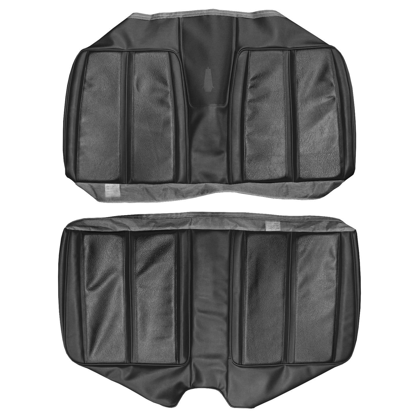 68 SPORT SATELLITE/GTX CONV. REAR UPHOLSTERY - BLACK