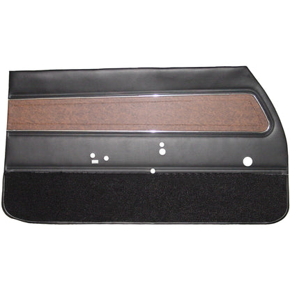 71 CUTLASS SUPREME/442 FRONT DOOR PANELS (UNASSEMBLED) - BLACK