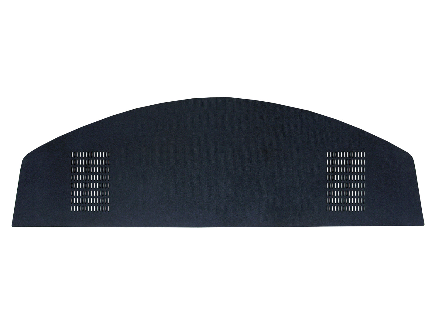 67-69 BARRACUDA HARDTOP PACKAGE TRAY WITH SPEAKER CUT-OUTS - BLACK