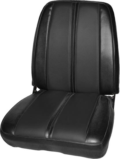 68 SPORT SATELLITE/GTX BUCKET SEAT UPHOLSTERY - BLACK