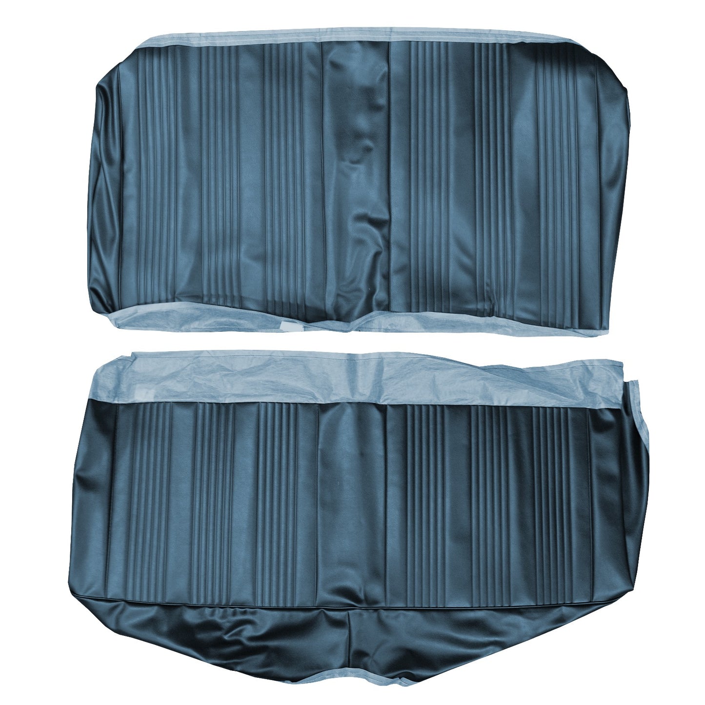 67 GTO/LEMANS HARDTOP REAR UPHOLSTERY - BLUE