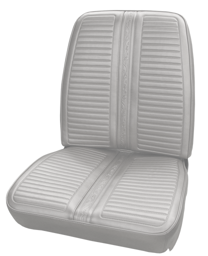 67 SATELLITE/GTX BUCKET SEAT UPHOLSTERY - PEARL WHITE