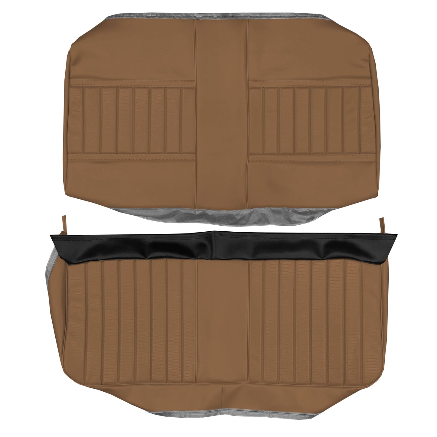 71 SKYLARK/GS "DELUXE" CONVERTIBLE REAR UPHOLSTERY - SADDLE