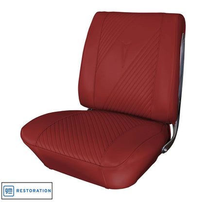 65 GTO/LEMANS BUCKET SEAT UPHOLSTERY - RED