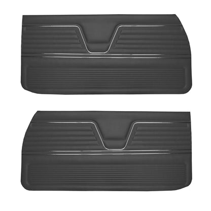 69 EL CAMINO DOOR PANELS (UNASSEMBLED) - BLACK