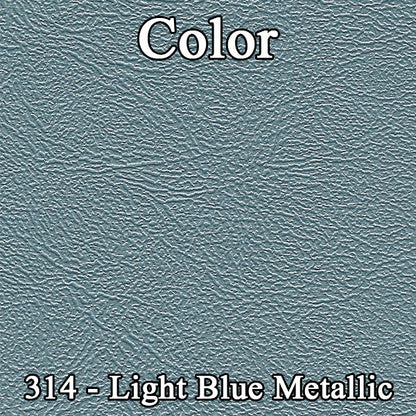 64 FURY 4-DOOR HTP REAR SEAT UPH - DARK BLUE/METALLIC BLUE