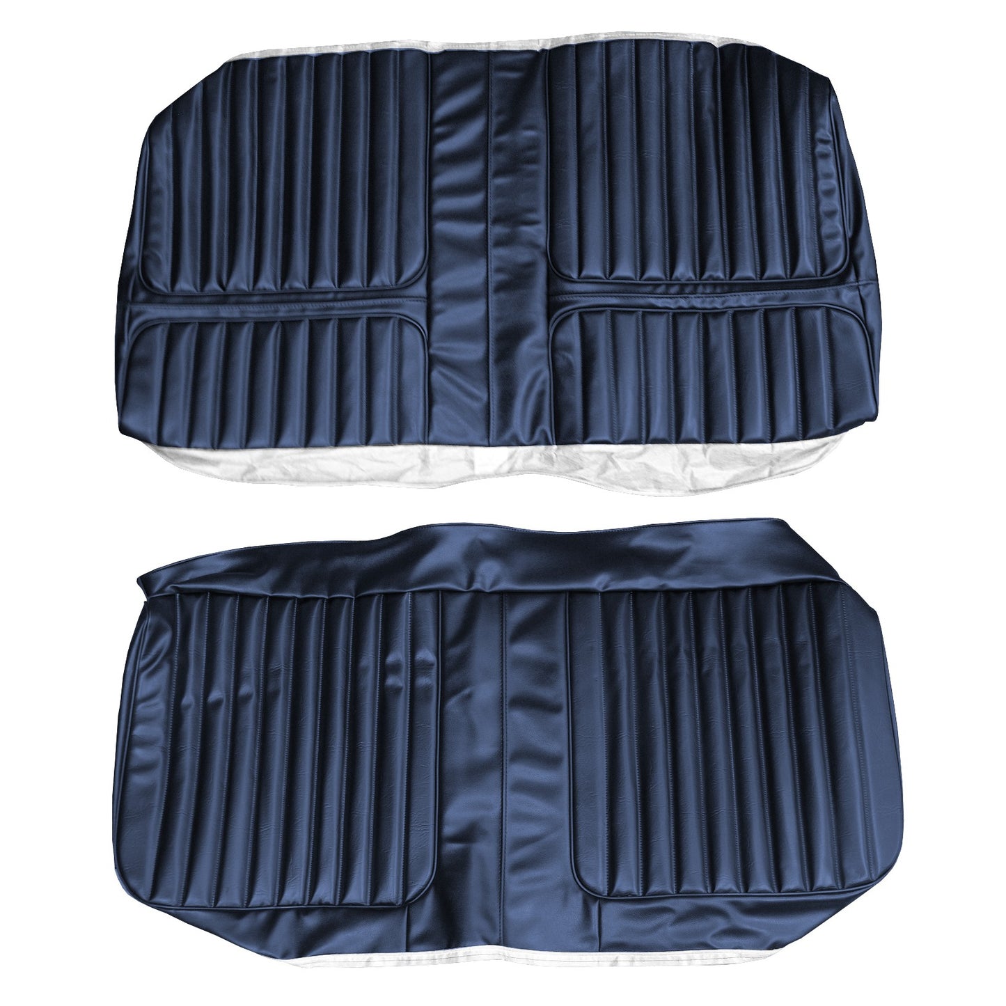 71 CUTLASS SUPREME HARDTOP COUPE REAR UPHOLSTERY - BLUE