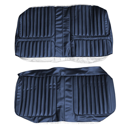 71 CUTLASS SUPREME HARDTOP COUPE REAR UPHOLSTERY - BLUE