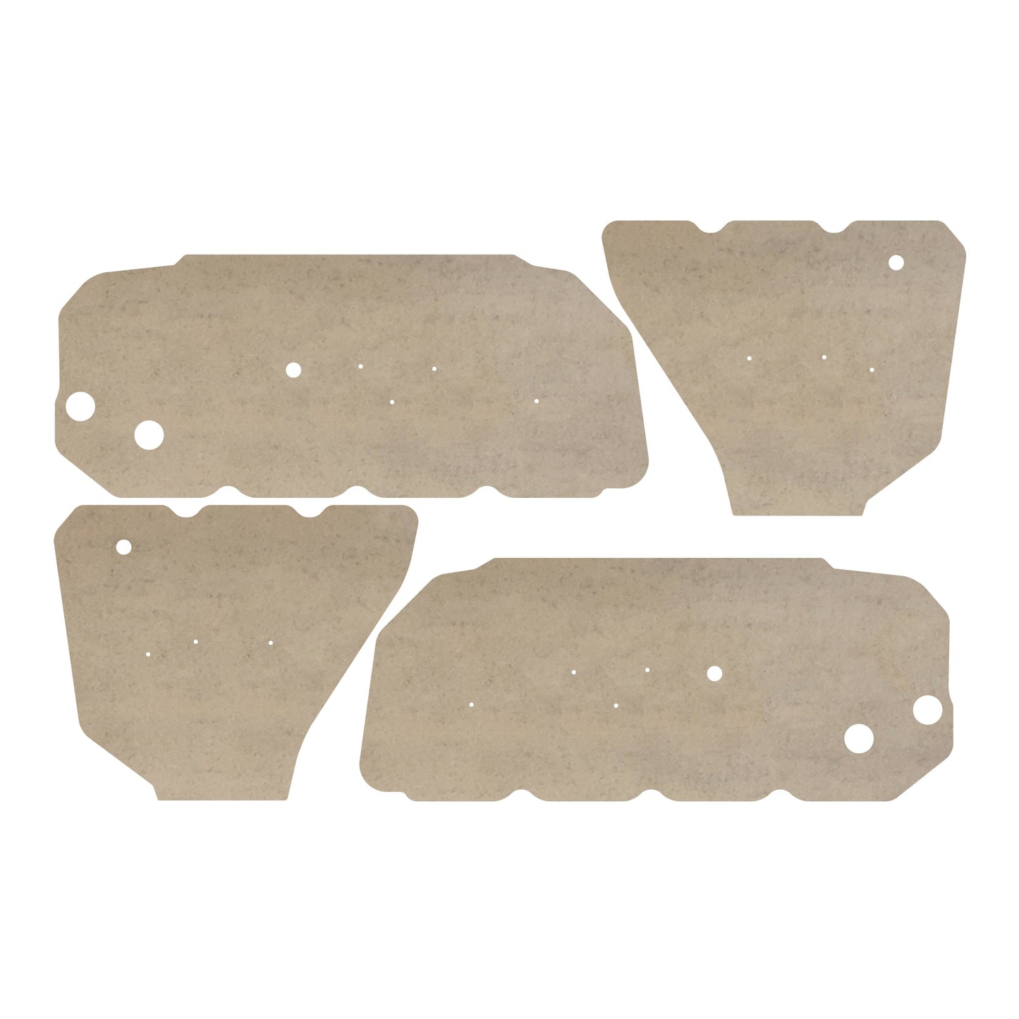 64-67 GM A-BODY FRONT DOOR & REAR PANEL WATERSHIELDS - HARDTOP